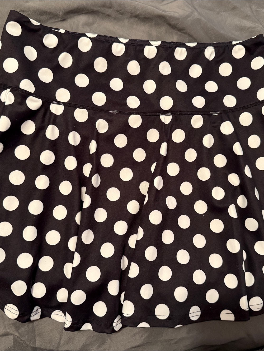Constantly Varied Gear Black and White Polka Dot Skort xl